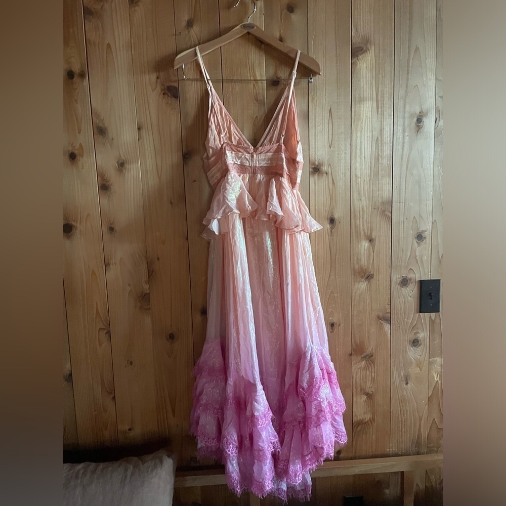 NWT ROCOCO SAND Emi Dress Pink Ombre L - Picture 7 of 9